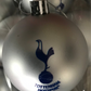 (10 Baubles in each pack) Tottenham  Silver printed Christmas Decorations