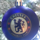 ( 10 Baubles in each Pack ) Chelsea  Blue printed Christmas Tree Decorations