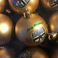 ( 10 Per Pack ) Meath GAA  Gold printed Christmas Tree Decorations