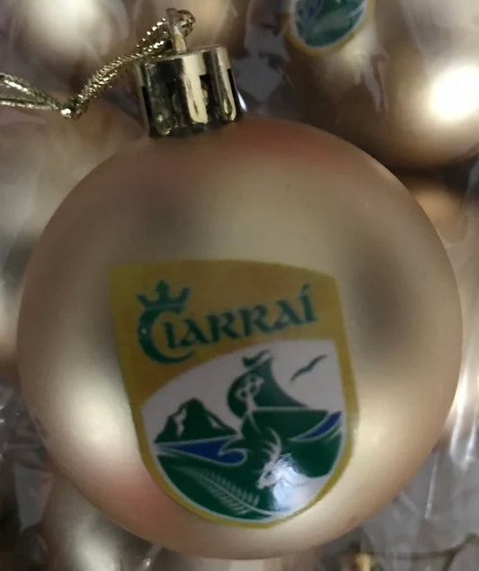 ( 10 per pack ) Kerry GAA Gold printed Christmas Tree Decorations