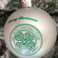 ( 10 Per Pack ) Celtic  Silver  printed Christmas  Tree Decorations