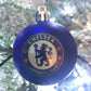 ( 10 Per Pack ) Chelsea  Blue printed Christmas Tree Decorations